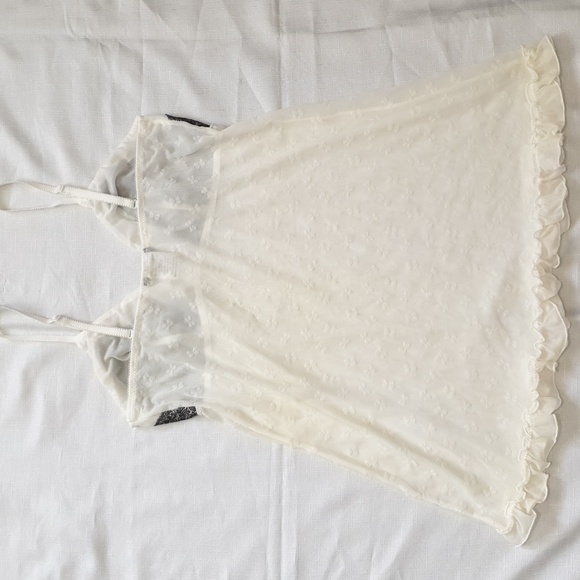 Serra sheer cream chemise Size M - Picture 7 of 10